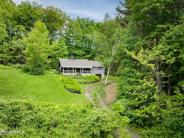 411 Bressett Rd, Williamstown, MA 01267 - view of subject property featuring a forest