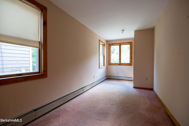 1057 Main St, Great Barrington, MA 01236 - unfurnished room with carpet flooring, a baseboard radiator, and baseboards