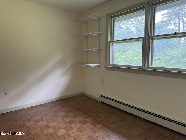 153 Dugway Rd, Lenox, MA 01240 - empty room featuring a baseboard radiator and baseboards