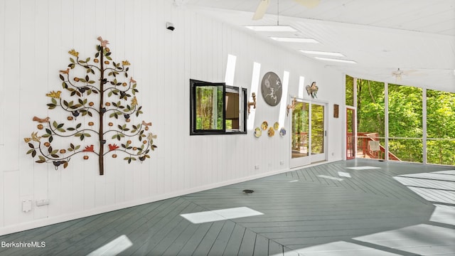 889 George Carter Rd, Becket, MA 01223 - wooden deck with ceiling fan