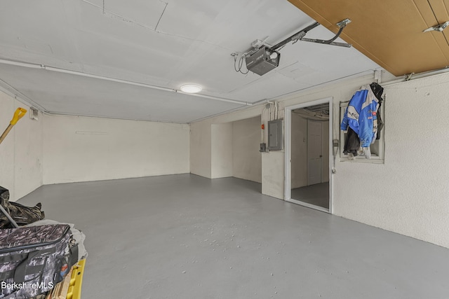 149 Wilshire Dr, Cheshire, MA 01225 - garage featuring electric panel and a garage door opener