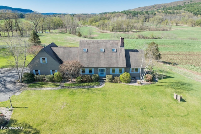 1166 Rannapo Rd, Sheffield, MA 01257 - aerial view of sparsely populated area featuring a mountainous background