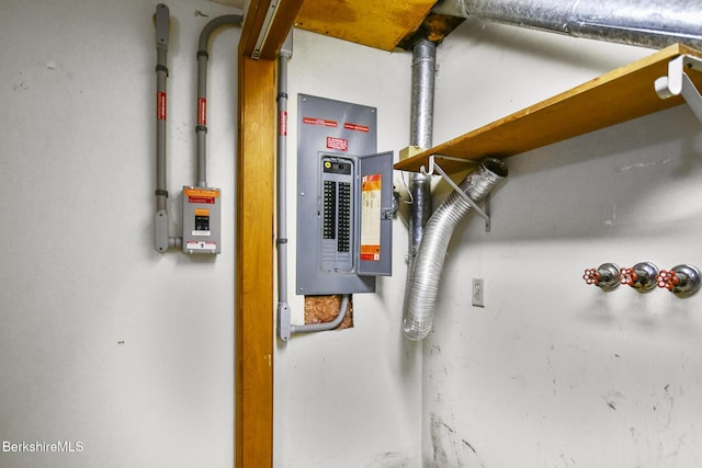 utility room featuring electric panel