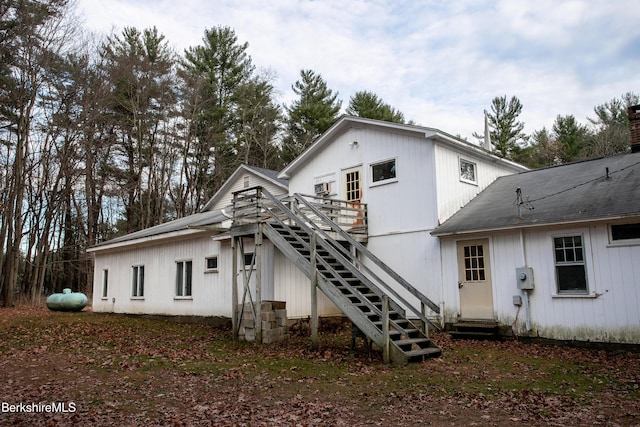 view of rear view of property