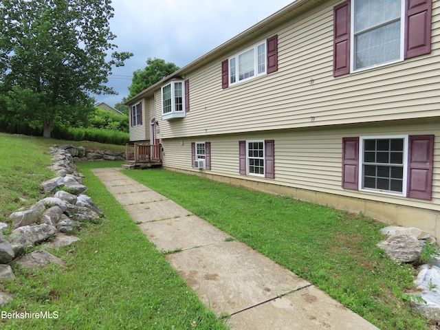 94 Gale Ave, Pittsfield, MA 01201 - rear view of property with a lawn
