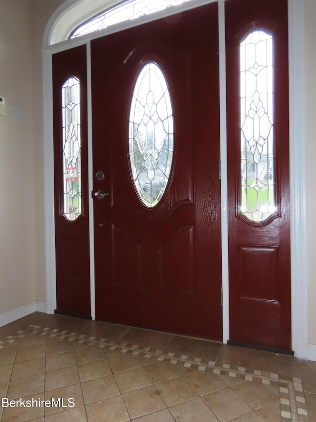 94 Gale Ave, Pittsfield, MA 01201 - entryway with light tile patterned floors and baseboards