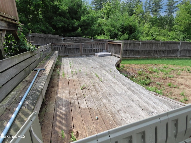 94 Gale Ave, Pittsfield, MA 01201 - wooden terrace with a fenced backyard