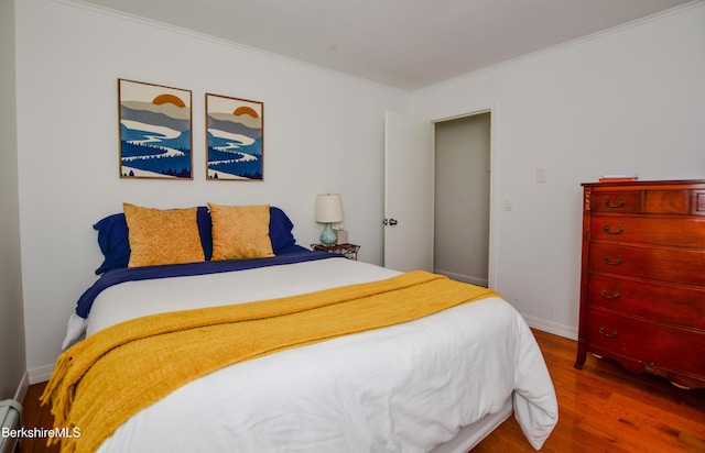 162 Ymca Rd, Becket, MA 01223 - bedroom featuring wood finished floors, ornamental molding, and baseboards