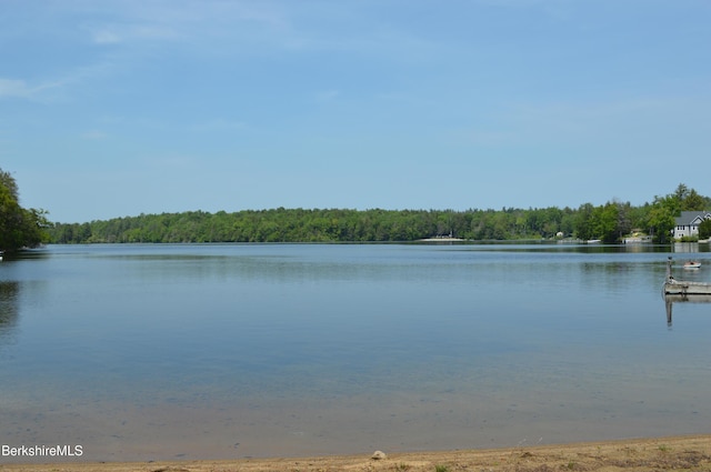 162 Ymca Rd, Becket, MA 01223 - water view featuring a heavily wooded area