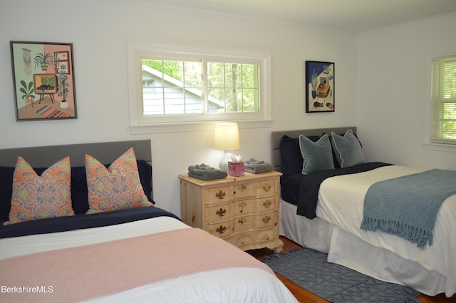162 Ymca Rd, Becket, MA 01223 - bedroom featuring wood finished floors and crown molding