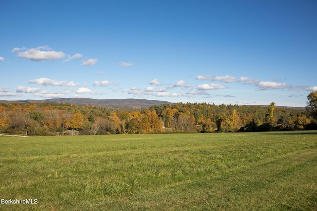 property view of mountains featuring a rural view