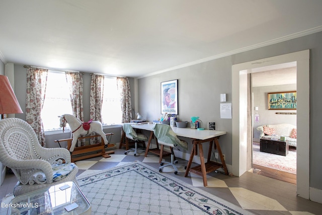3 Lake Buel Rd, Great Barrington, MA 01230 - office featuring crown molding