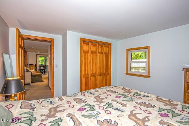 49 Bryant Rd, Otis, MA 01253 - carpeted bedroom featuring a closet