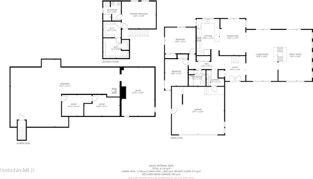 505 Kirchner Rd, Dalton, MA 01226 - floor plan / room layout