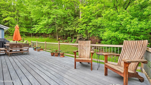 505 Kirchner Rd, Dalton, MA 01226 - deck featuring grilling area and a wooded view