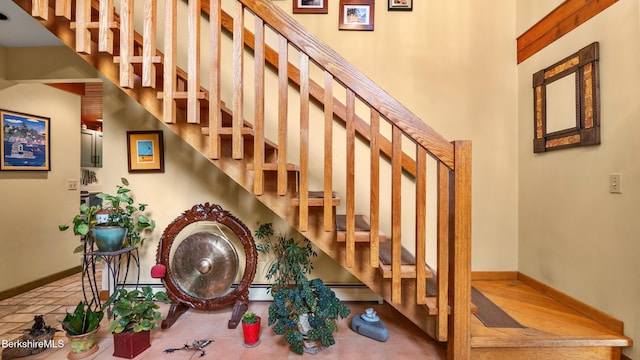505 Kirchner Rd, Dalton, MA 01226 - staircase with baseboards and a high ceiling
