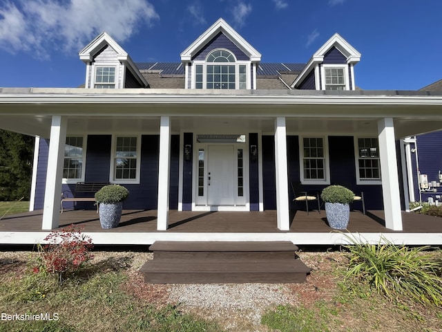 exterior space with a porch