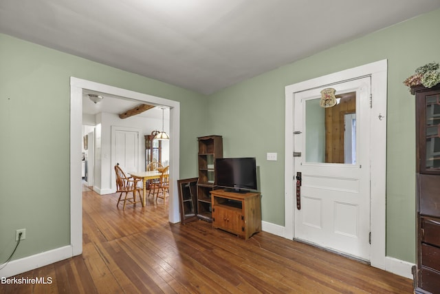 9 High St, Lenox, MA 01240 - living room featuring hardwood / wood-style floors and baseboards