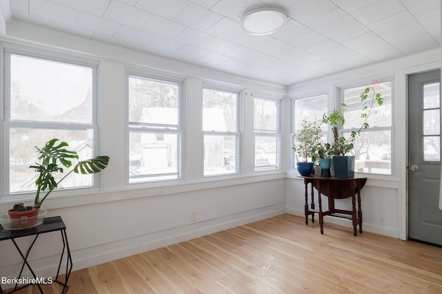 view of sunroom