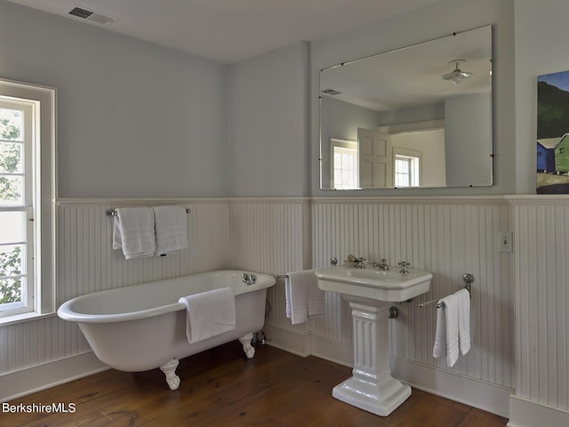 17 E St, Stockbridge, MA 01262 - bathroom with wood-type flooring and a bathtub
