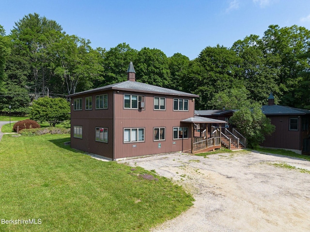2049 S Undermountain Rd, Sheffield, MA 01257 - view of front of property featuring a front lawn