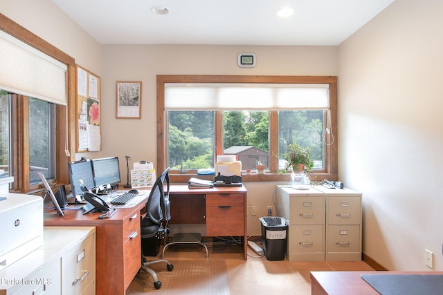 2049 S Undermountain Rd, Sheffield, MA 01257 - home office with plenty of natural light and recessed lighting