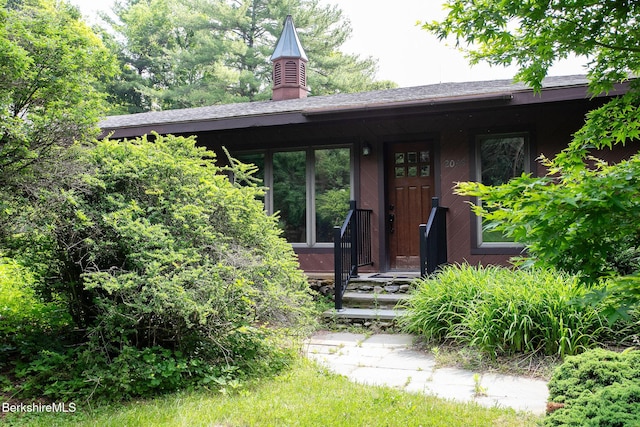 2049 S Undermountain Rd, Sheffield, MA 01257 - entrance to property featuring a chimney