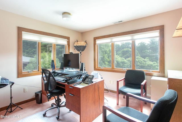 2049 S Undermountain Rd, Sheffield, MA 01257 - carpeted home office with plenty of natural light