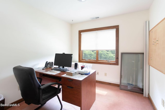 2049 S Undermountain Rd, Sheffield, MA 01257 - office featuring baseboards and light carpet
