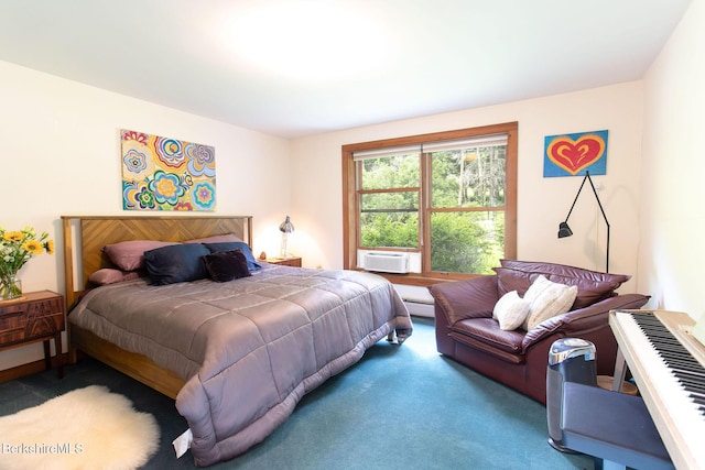 2049 S Undermountain Rd, Sheffield, MA 01257 - bedroom with carpet flooring, cooling unit, and a baseboard radiator
