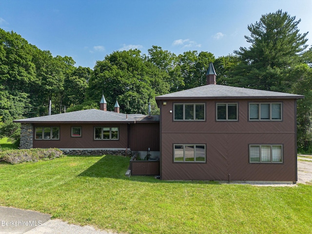 2049 S Undermountain Rd, Sheffield, MA 01257 - back of house featuring a lawn