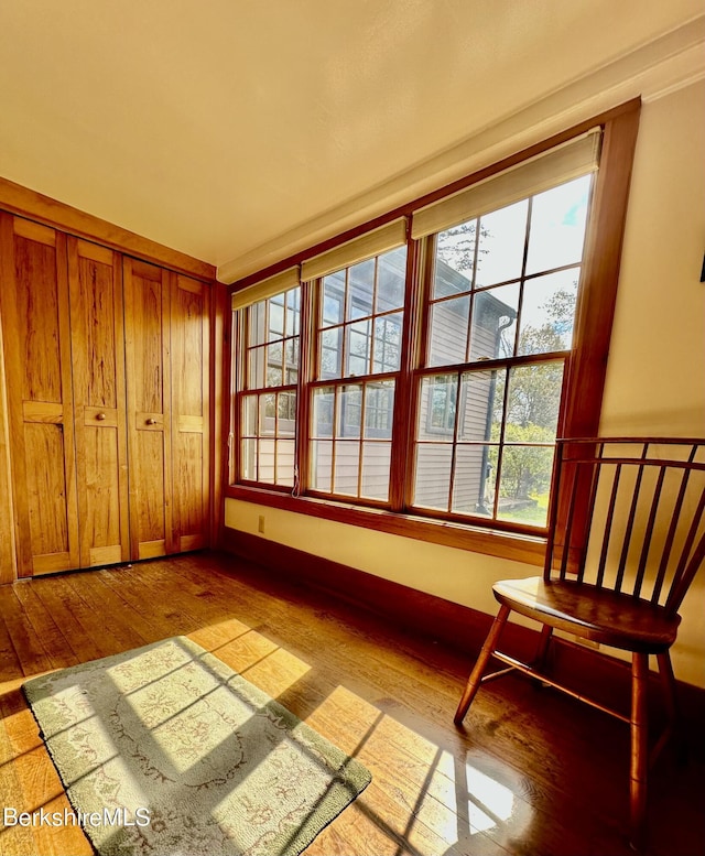 unfurnished sunroom with a wealth of natural light