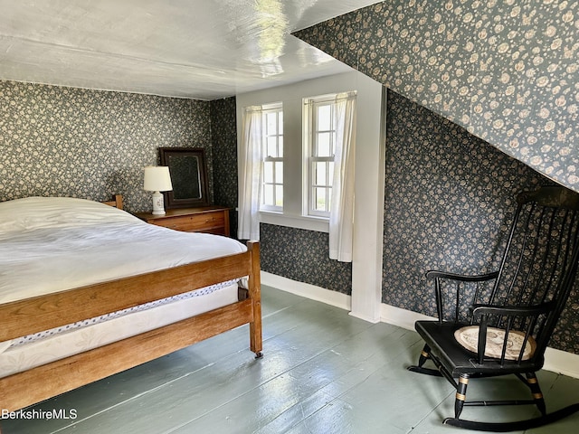 bedroom featuring hardwood / wood-style flooring