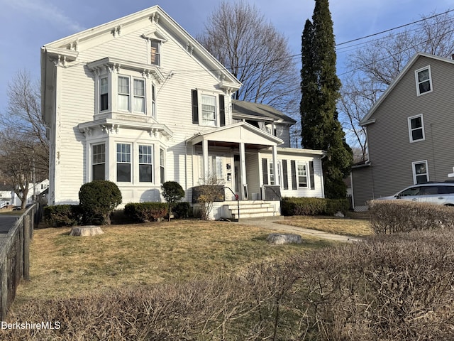 15 N Summer St, Adams, MA 01220 - view of front facade with a front yard