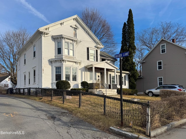 15 N Summer St, Adams, MA 01220 - view of front of home featuring a fenced front yard