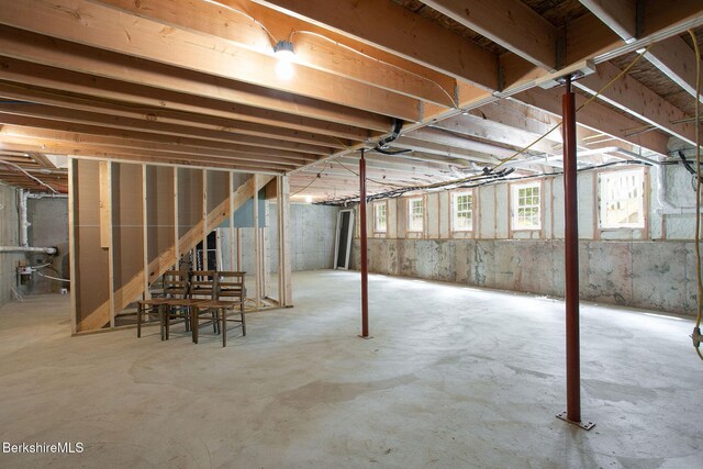60 Parsley Ln, Sheffield, MA 01257 - basement with stairs