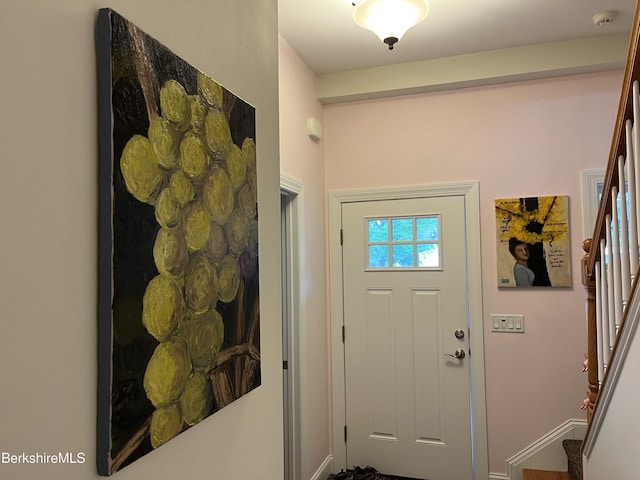 4 Evergreen Trl Unit 4, Lenox, MA 01240 - foyer entrance featuring stairs and baseboards