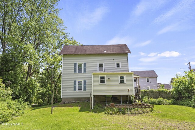 26 Crosier Ave, Pittsfield, MA 01201 - back of house featuring stairs