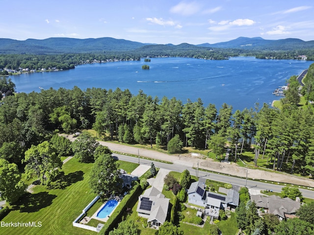 83 Hancock Rd, Pittsfield, MA 01201 - drone / aerial view of a water and mountain view