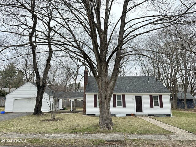 26 Manville St, Great Barrington, MA 01230 - bedroom with baseboards, vaulted ceiling, and wood finished floors