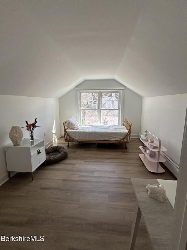 26 Manville St, Great Barrington, MA 01230 - living area featuring baseboards, recessed lighting, light wood-style flooring, a fireplace with flush hearth, and a baseboard radiator