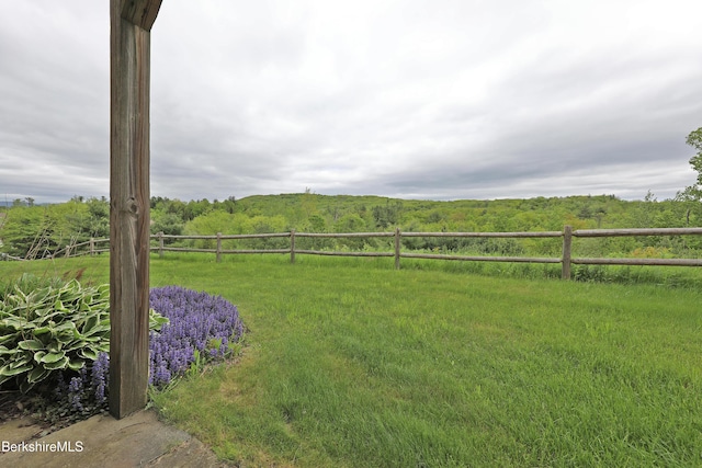 33 Alpine Trl, Pittsfield, MA 01201 - view of yard featuring a forest view