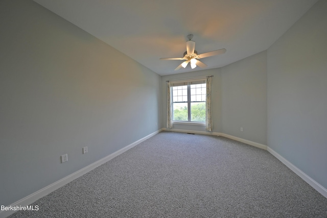 33 Alpine Trl, Pittsfield, MA 01201 - carpeted empty room with a ceiling fan and baseboards