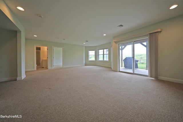33 Alpine Trl, Pittsfield, MA 01201 - empty room featuring baseboards, light colored carpet, and recessed lighting