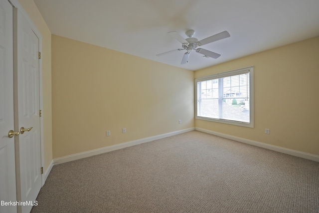 33 Alpine Trl, Pittsfield, MA 01201 - empty room with light carpet, a ceiling fan, and baseboards