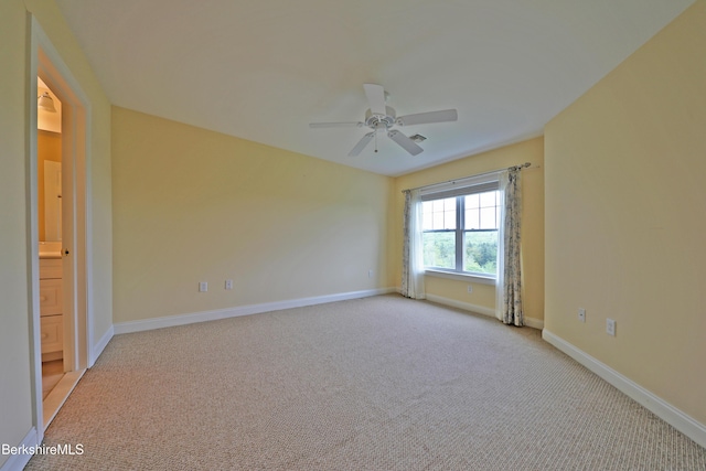 33 Alpine Trl, Pittsfield, MA 01201 - empty room featuring light colored carpet, baseboards, and a ceiling fan