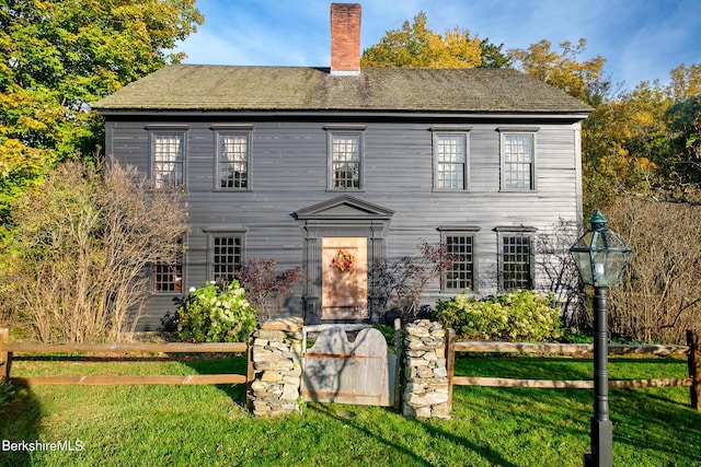 196 S St, Williamstown, MA 01267 - colonial home featuring a chimney