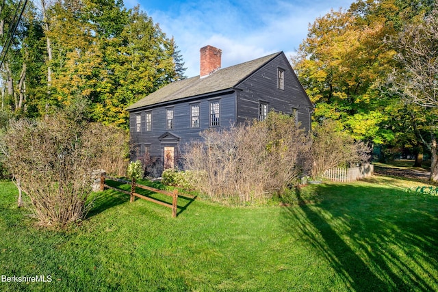 196 S St, Williamstown, MA 01267 - back of house with a chimney