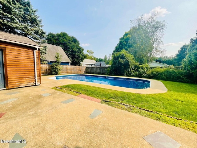 view of pool with a patio