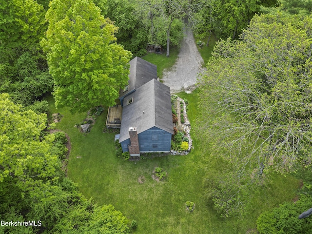 126 Christian Hill Rd, Great Barrington, MA 01230 - aerial view of property and surrounding area with a heavily wooded area